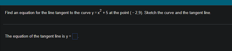 how to find equation of tangent line to curve