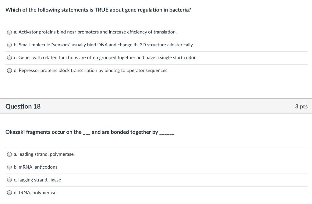 Solved Which of the following statements is TRUE about gene | Chegg.com