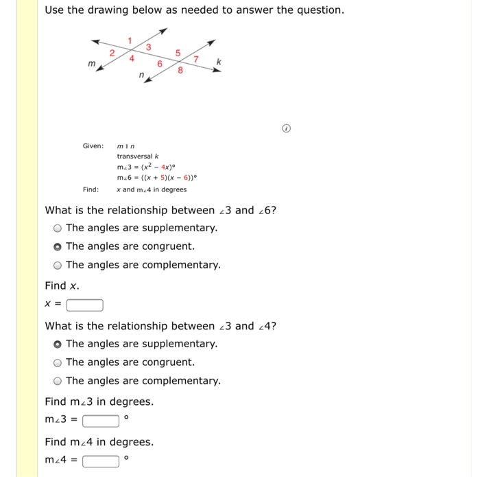 Solved Use the drawing below as needed to answer the | Chegg.com