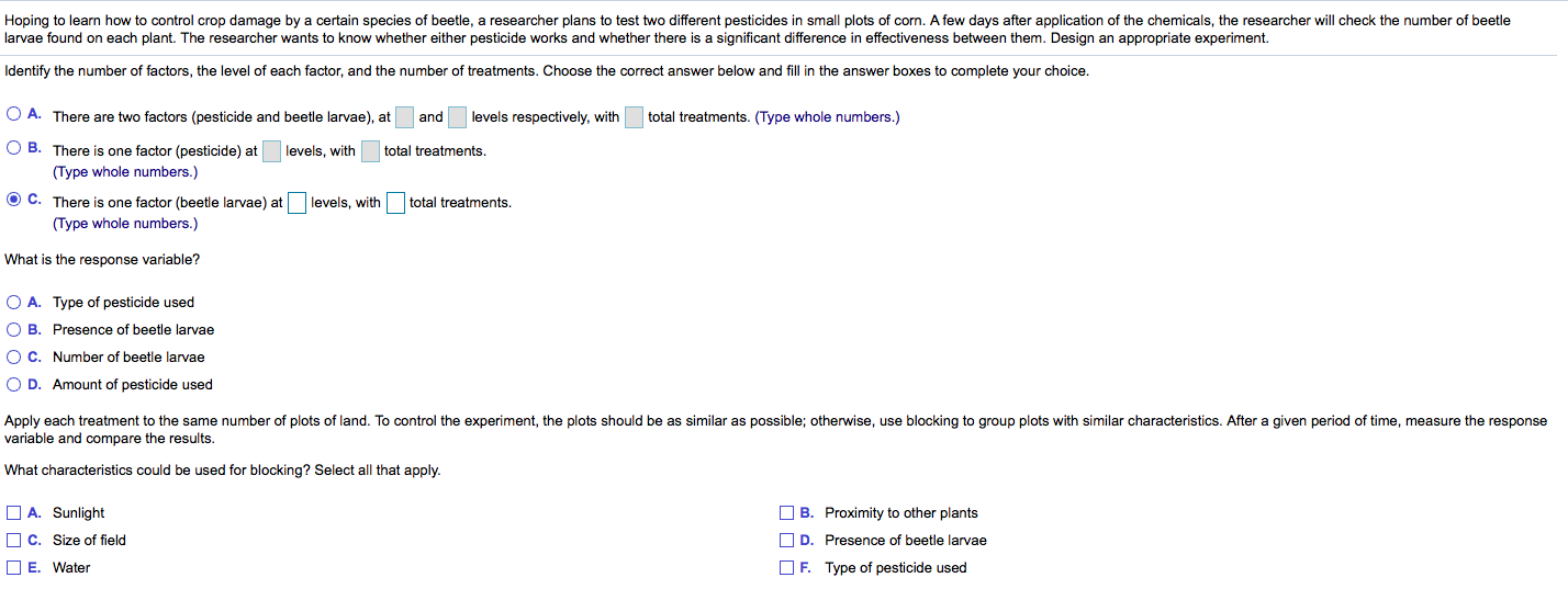 Solved Hoping to learn how to control crop damage by a | Chegg.com