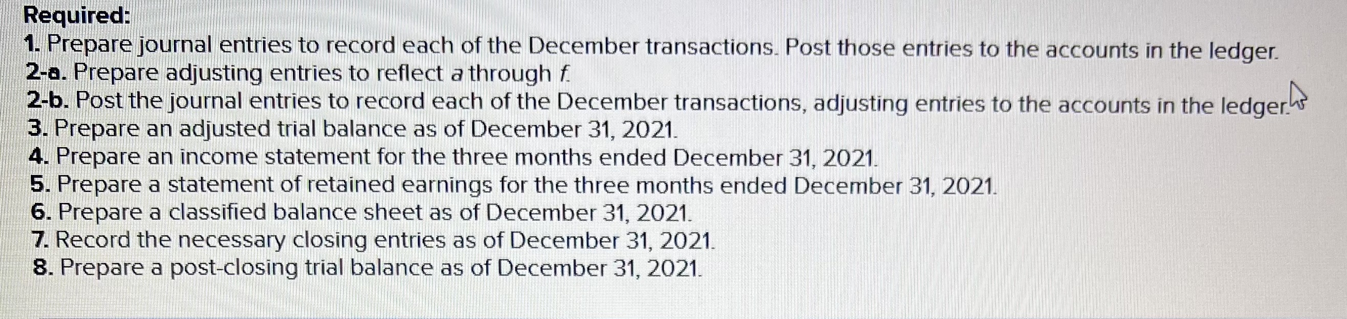 Solved Post the journal entries to record each of the | Chegg.com