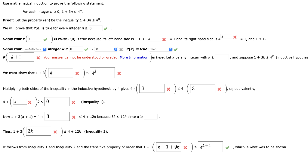 Solved Use Mathematical Induction To Prove The Following | Chegg.com