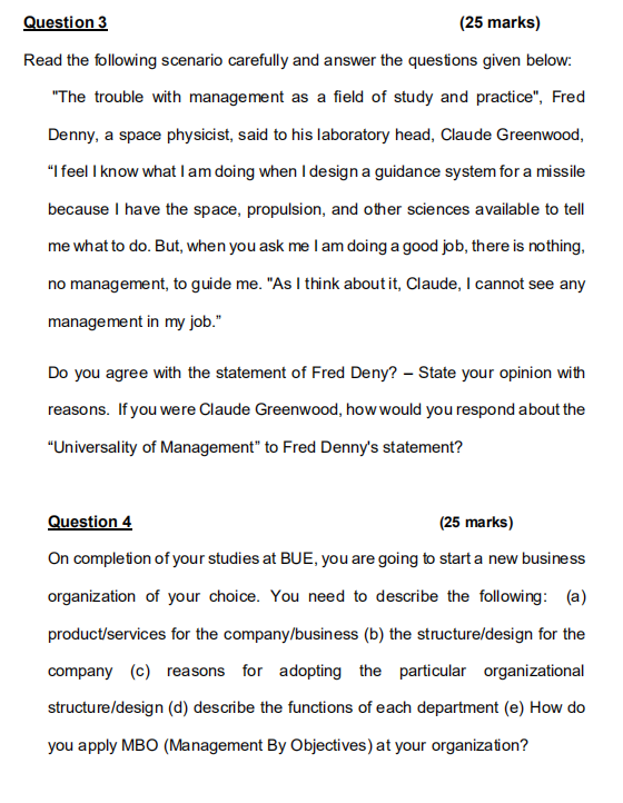 Solved Question 1 (25 marks) Read the following scenario | Chegg.com