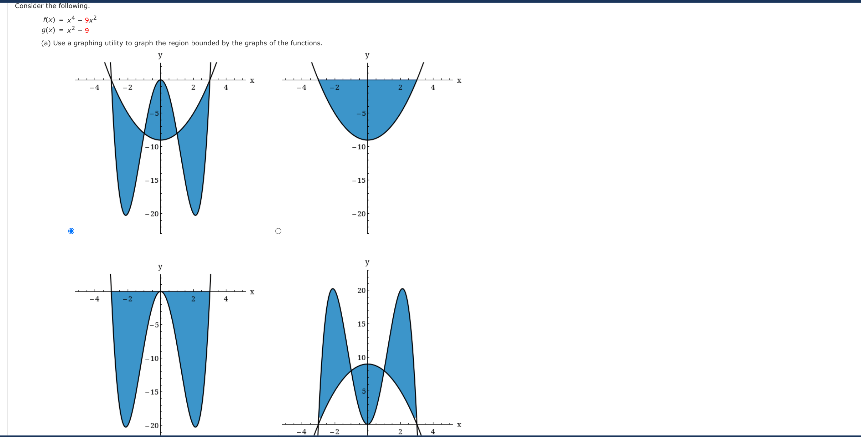 Solved Fxx4−9x2gxx2−9 A Use A Graphing Utility To 3611