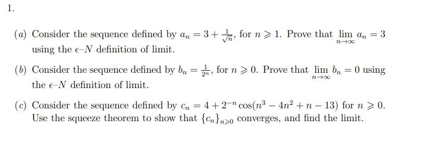 Solved I am not too familiar with the Epsilon-N definition | Chegg.com