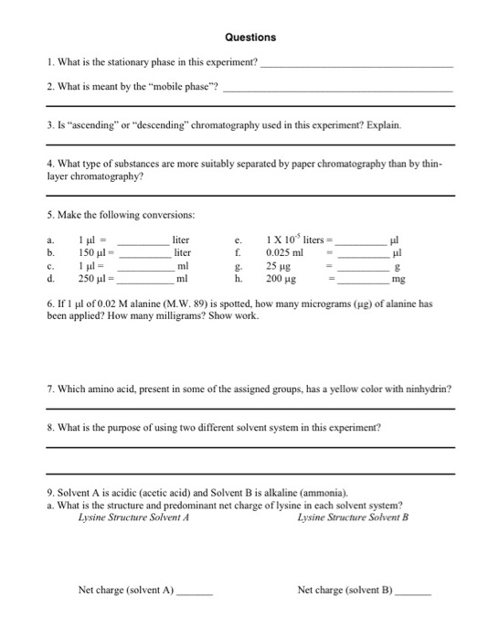Solved Questions 1. What is the stationary phase in this