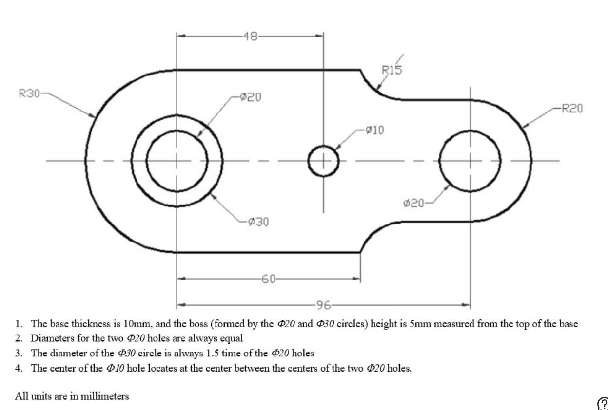 Solved I need help on my parametric design homework. Please | Chegg.com