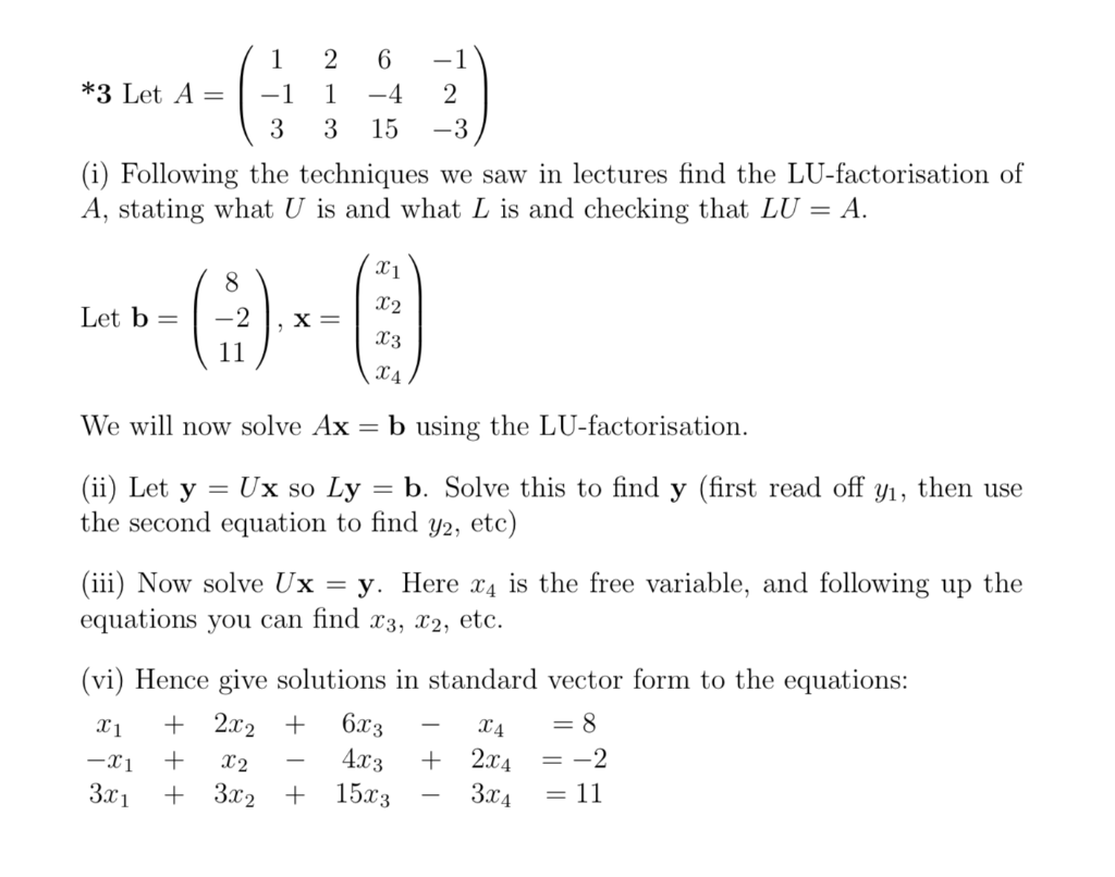Solved 1 2 6 1 3leta 1 1 4 2 3 3 15 3 I Follo Chegg Com