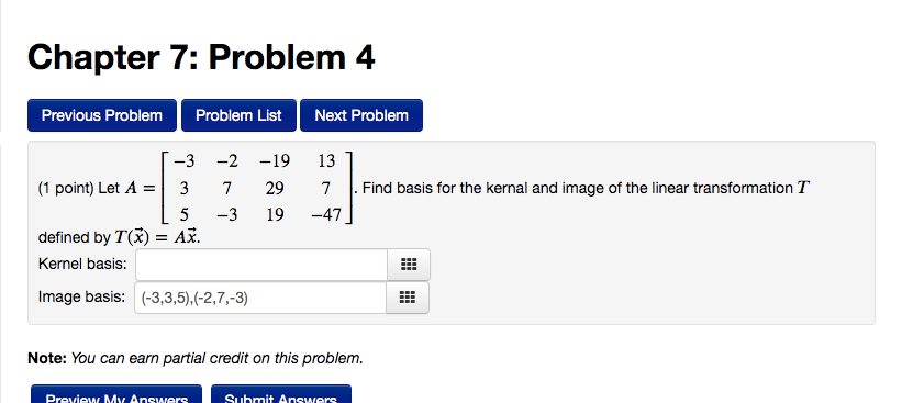 Solved Chapter 7: Problem 4 Previous Problem Problem List | Chegg.com