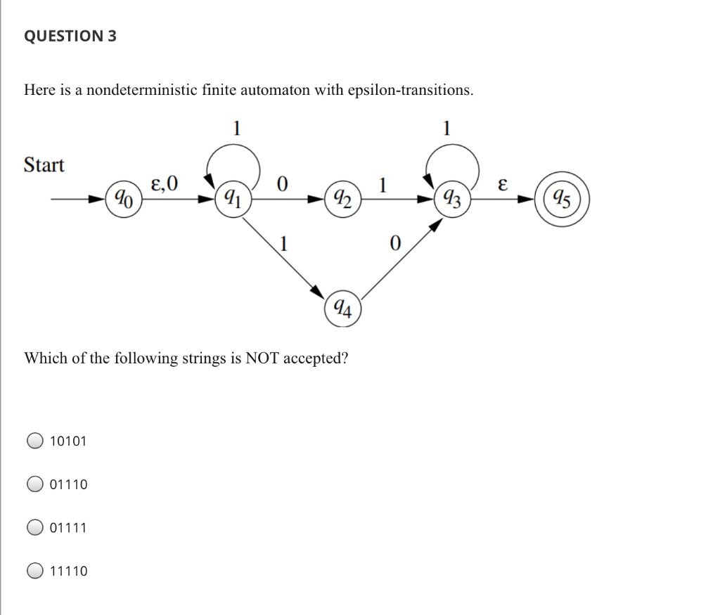 Solved QUESTION 3 Here Is A Nondeterministic Finite | Chegg.com