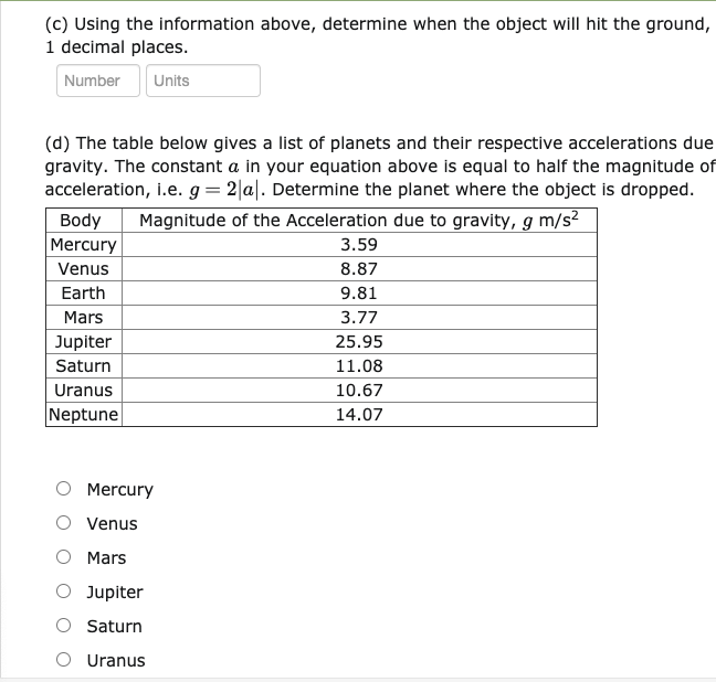 Solved An Object Is Dropped From A Height Of 670 M Above The | Chegg.com