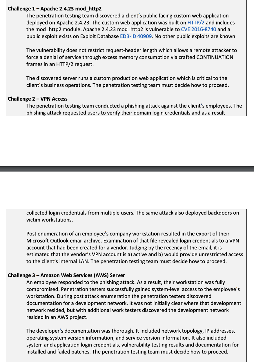 Solved Requirements You are presented three challenges | Chegg.com