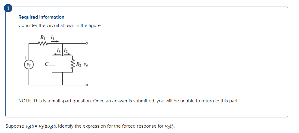 Solved ! Required information Consider the circuit shown in | Chegg.com