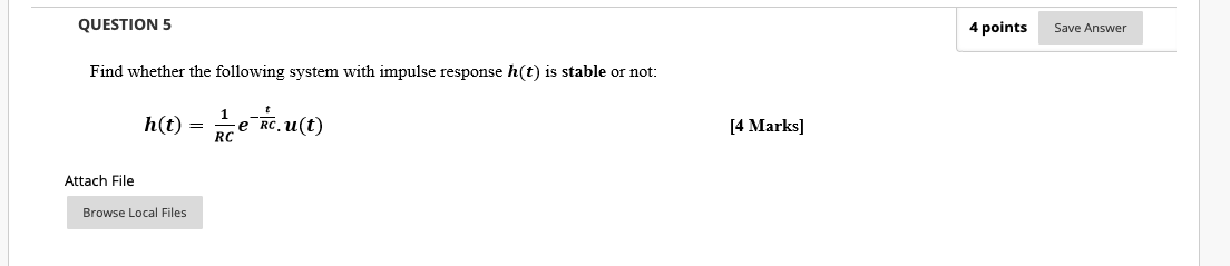 Solved QUESTION 5 4 points Save Answer Find whether the | Chegg.com