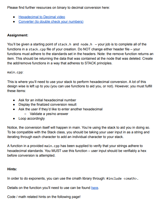 Solved Objectives: - Continue practicing past concepts - | Chegg.com