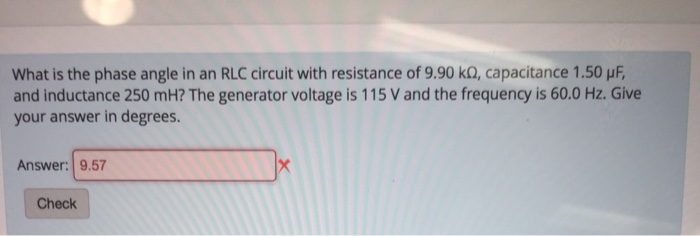 What Is The Phase Angle In An Rlc Circuit