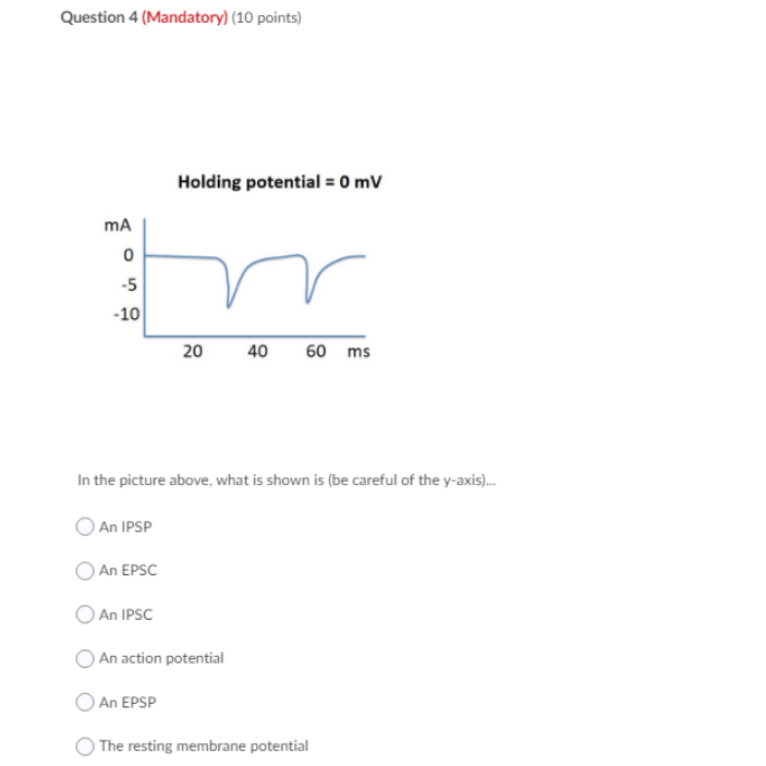 Solved Question 4 Mandatory 10 Points Holding Potential