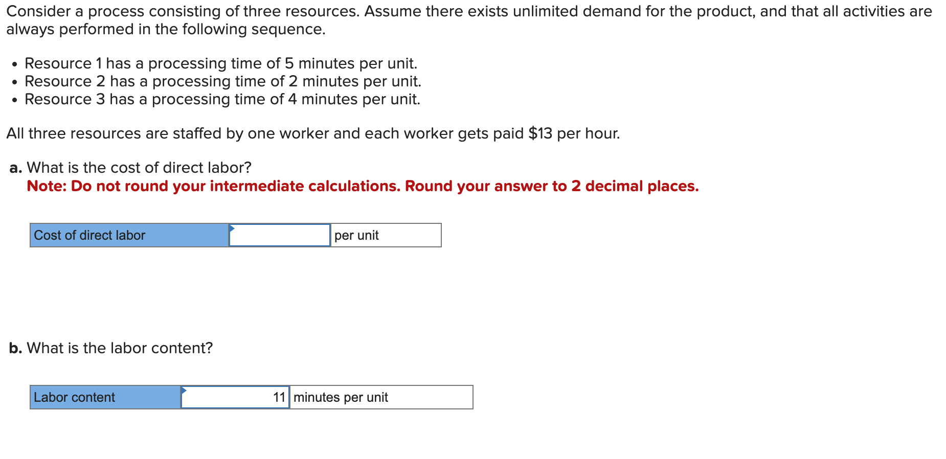 Solved Consider a process consisting of three resources. | Chegg.com