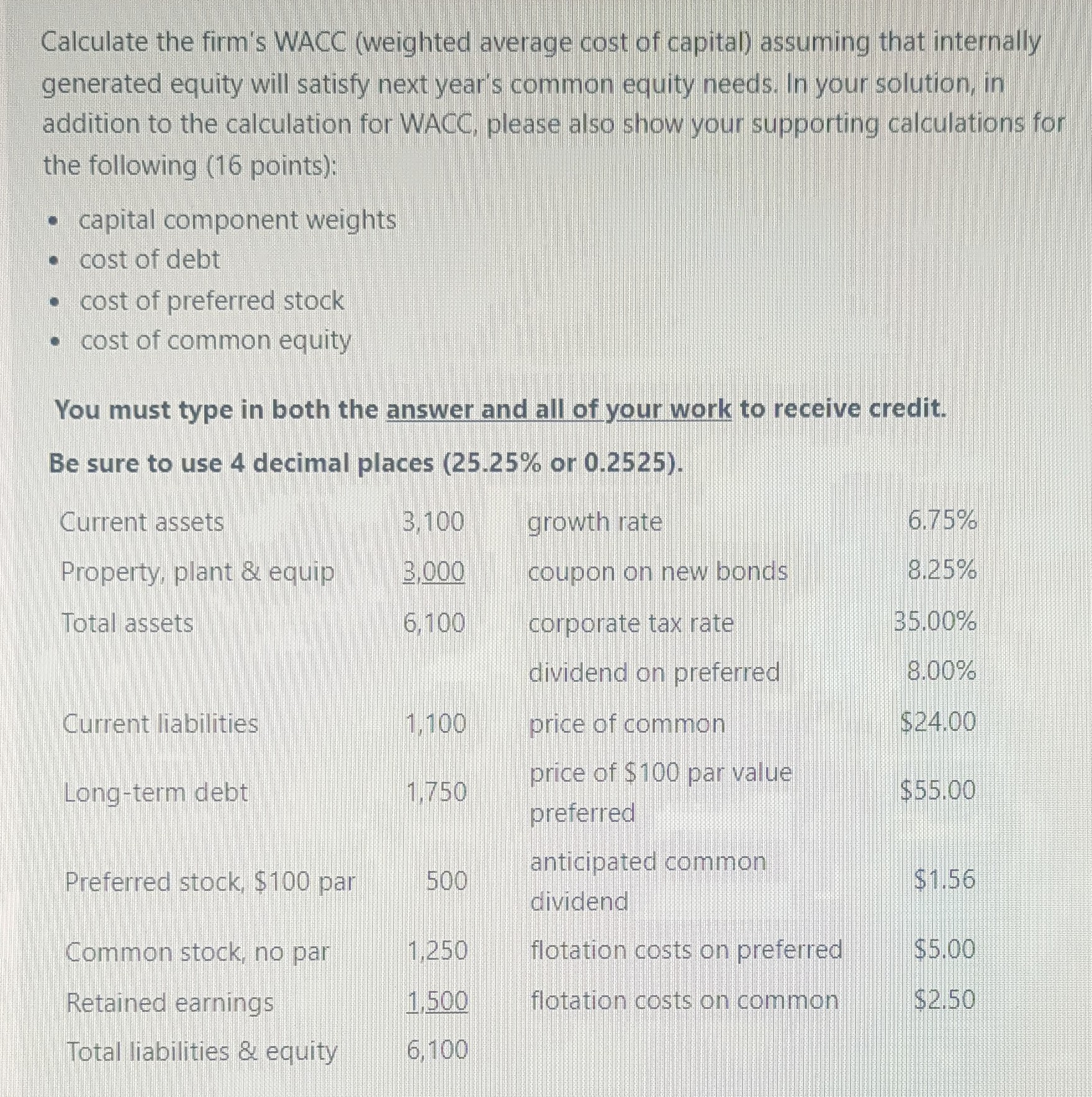 solved-calculate-the-firm-s-wacc-weighted-average-cost-of-chegg