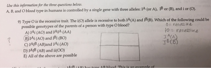 Solved Use this information for the three questions below. | Chegg.com