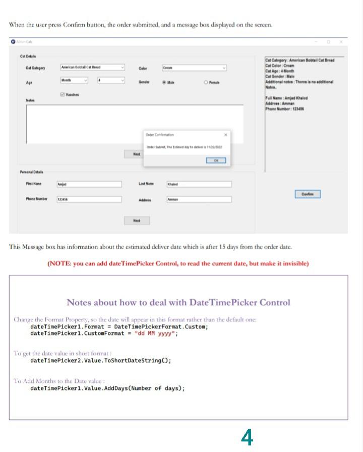 You are supposed to Design Desktop Application for | Chegg.com
