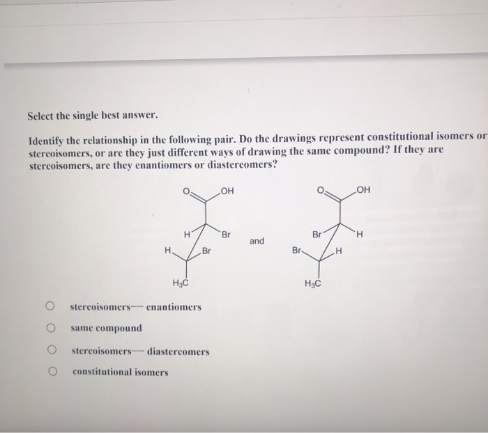Solved Select the single best answer. Identify the