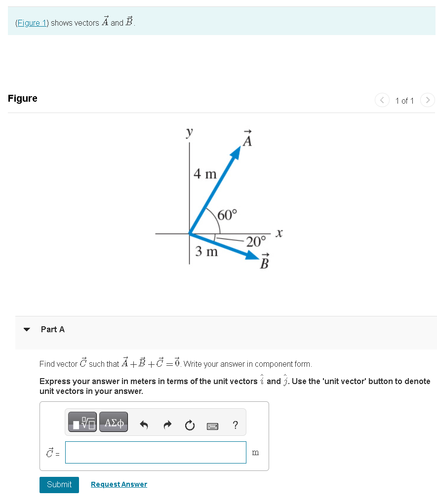 Solved (Figure 1) Shows Vectors A And B. Figure 1 Of 1 Part | Chegg.com