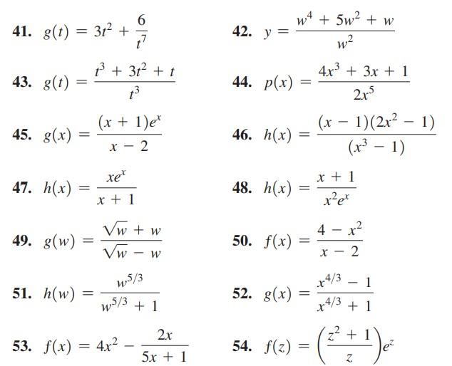 Solved 19-60. Derivatives Find and simplify the derivative | Chegg.com