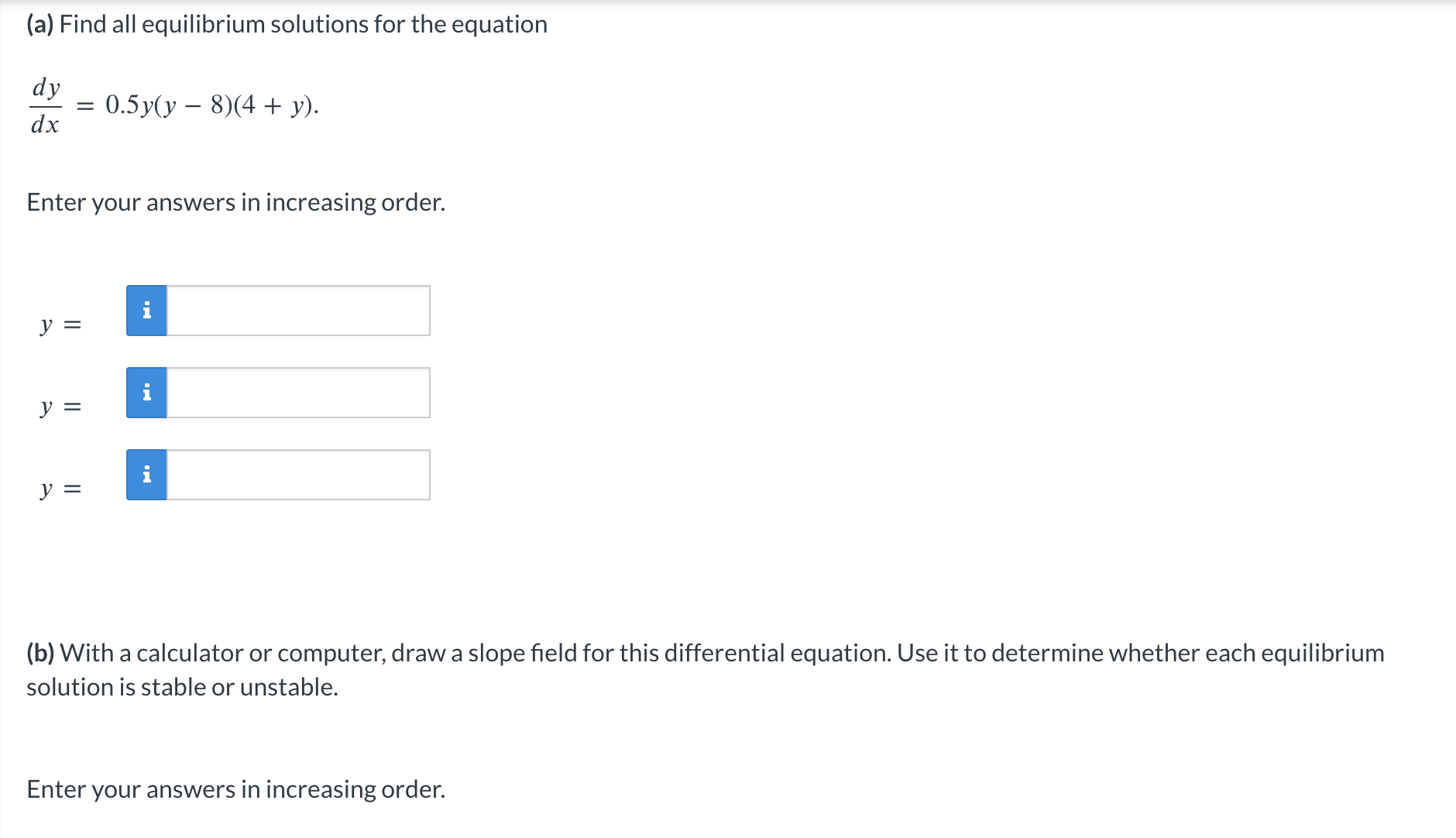 Solved (a) Find All Equilibrium Solutions For The Equation | Chegg.com