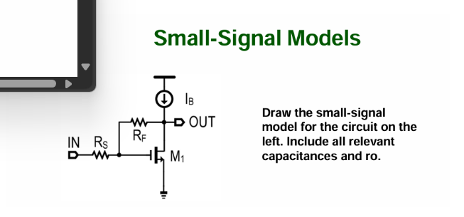 Draw the small-signal model for the circuit on the | Chegg.com