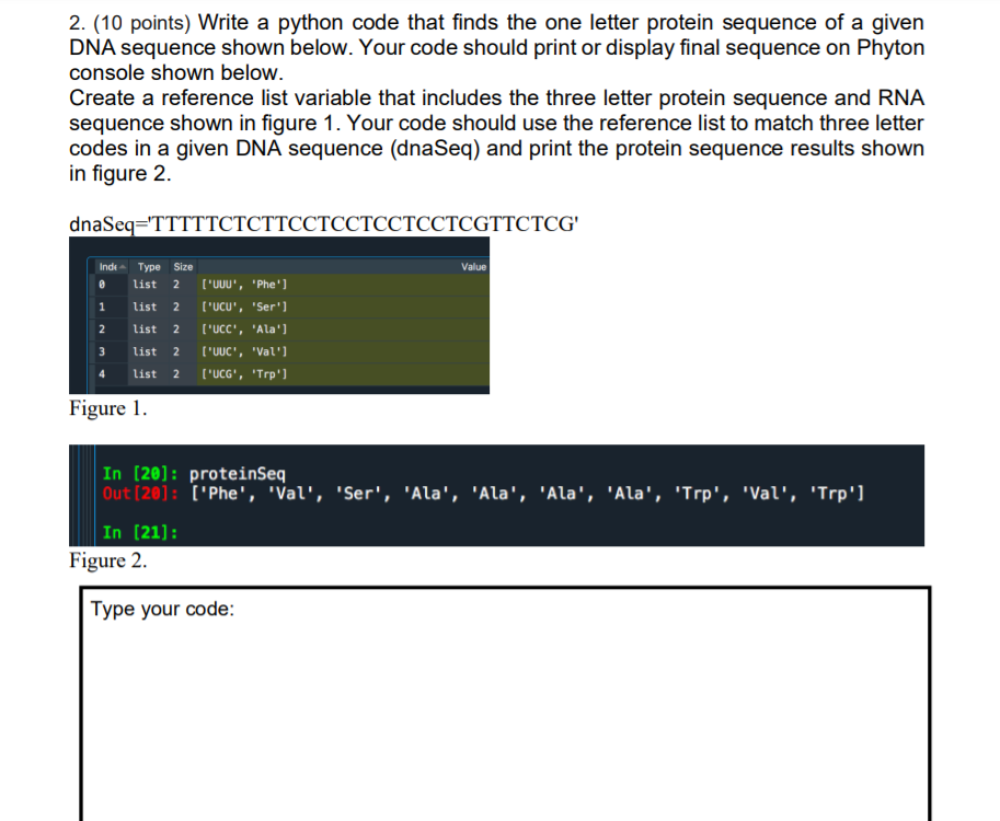 Solved 2. (10 points) Write a python code that finds the one | Chegg.com