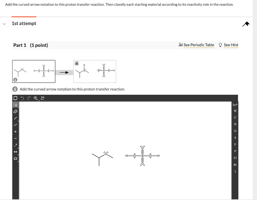 Solved Add The Curved Arrow Notation To This Proton Transfer