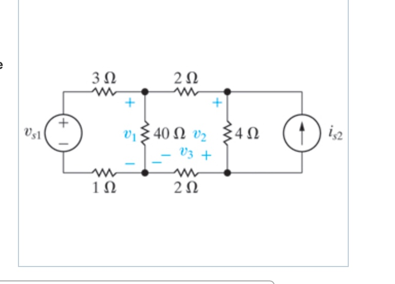 Solved Consider the circuit below and Suppose that v1 = 14 V | Chegg.com
