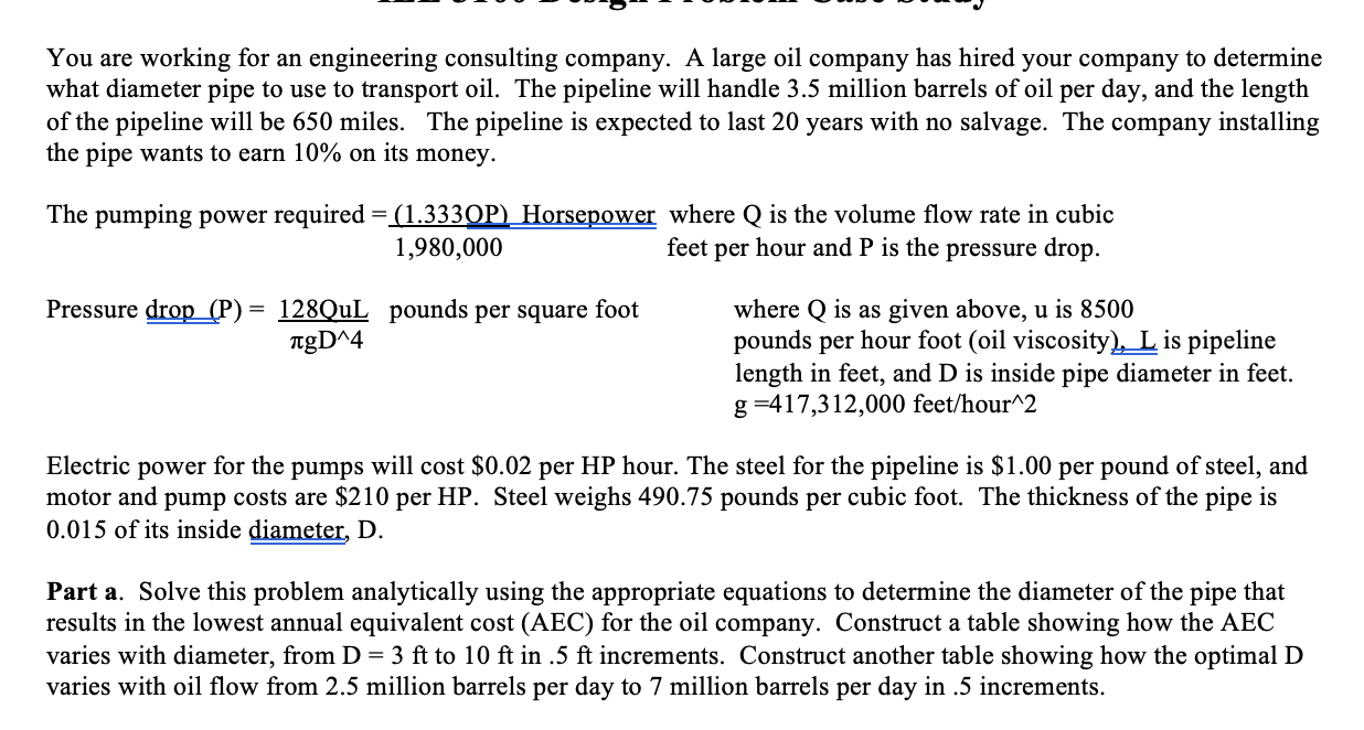 Solved You are working for an engineering consulting