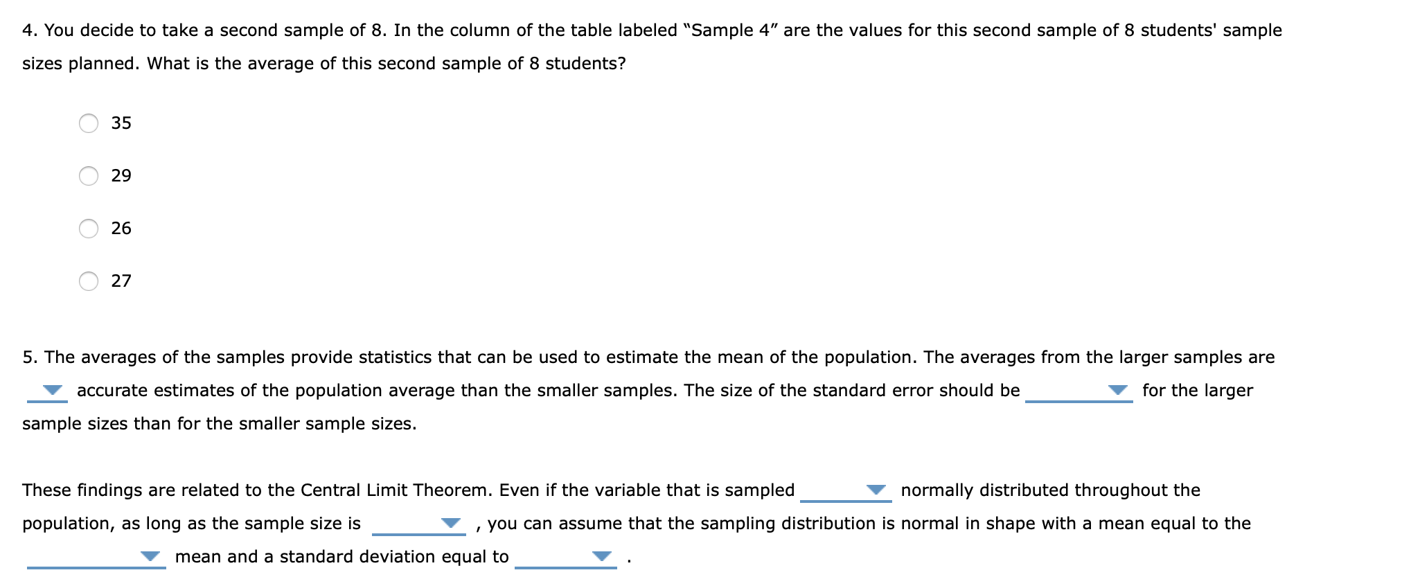 Solved 3. Sample size and the Central Limit Theorem You are | Chegg.com