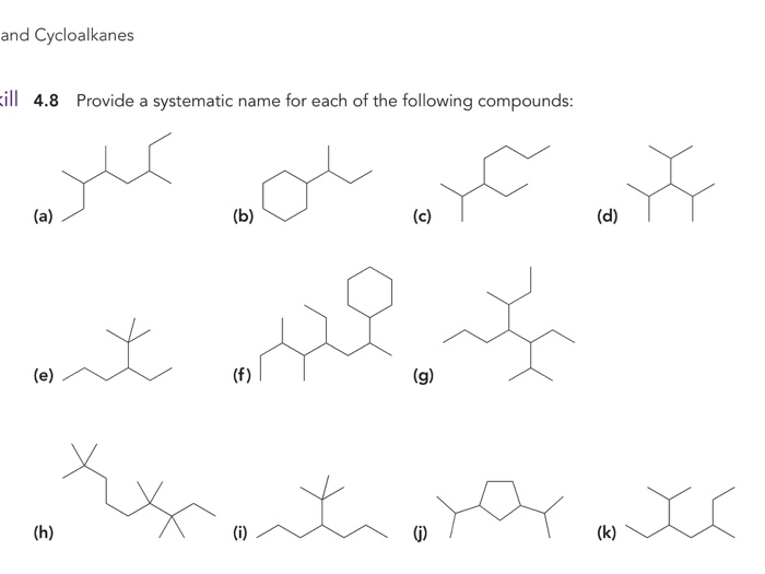 How To Name Cycloalkanes With Branches