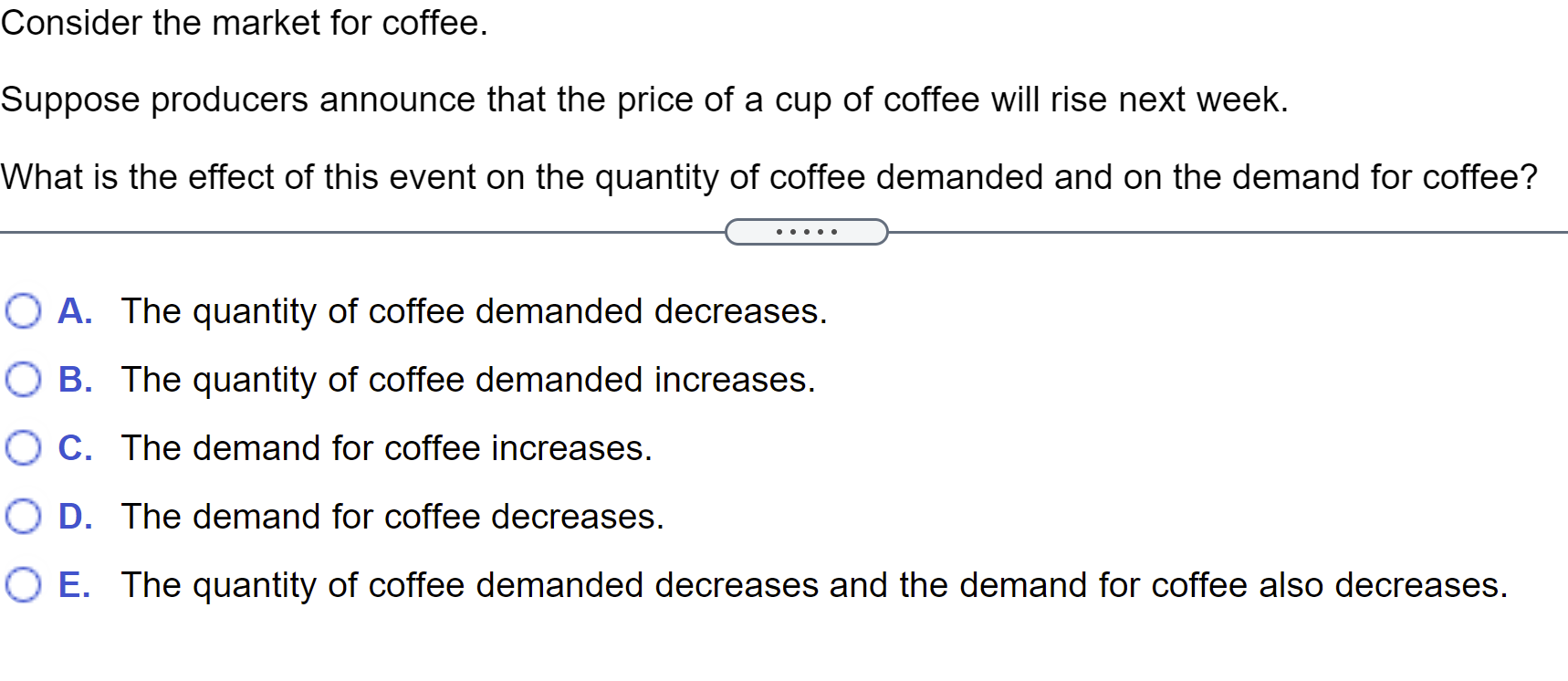 Solved Consider The Market For Coffee. Suppose Producers | Chegg.com