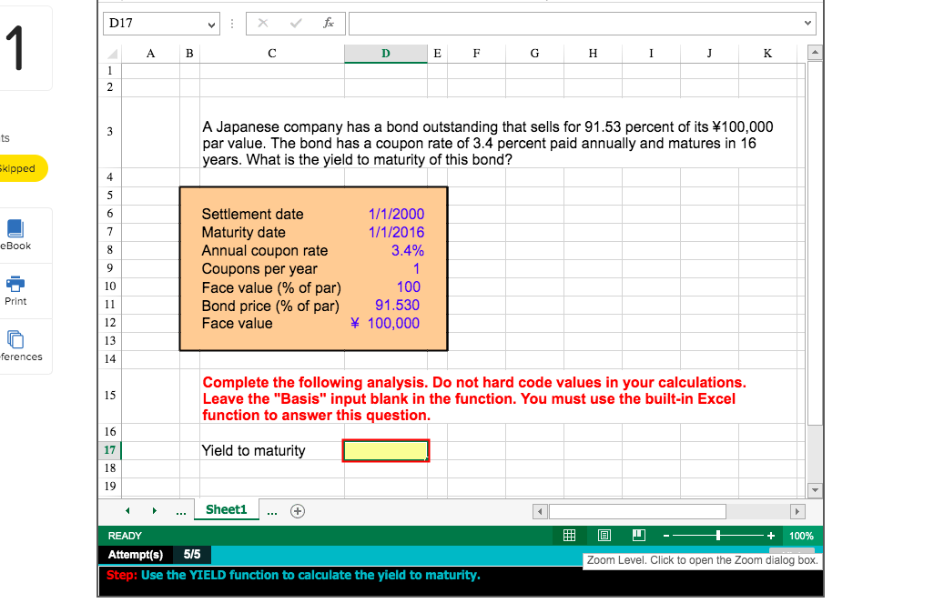 Solved All Answers Must Be Entered As A Formula Click Ok Chegg Com