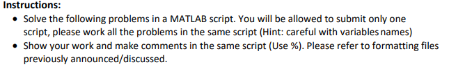 Solved Instructions: - Solve the following problems in a | Chegg.com