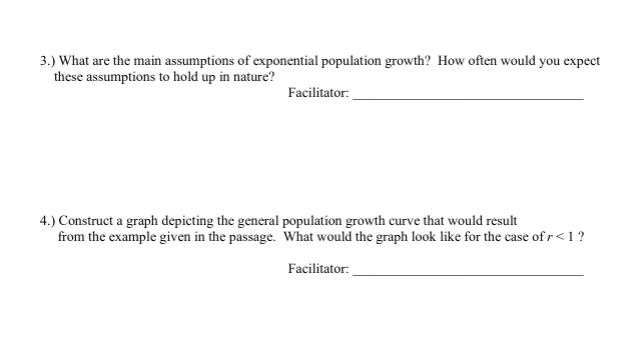 Solved Activity Activity: Population Growth Consider the | Chegg.com
