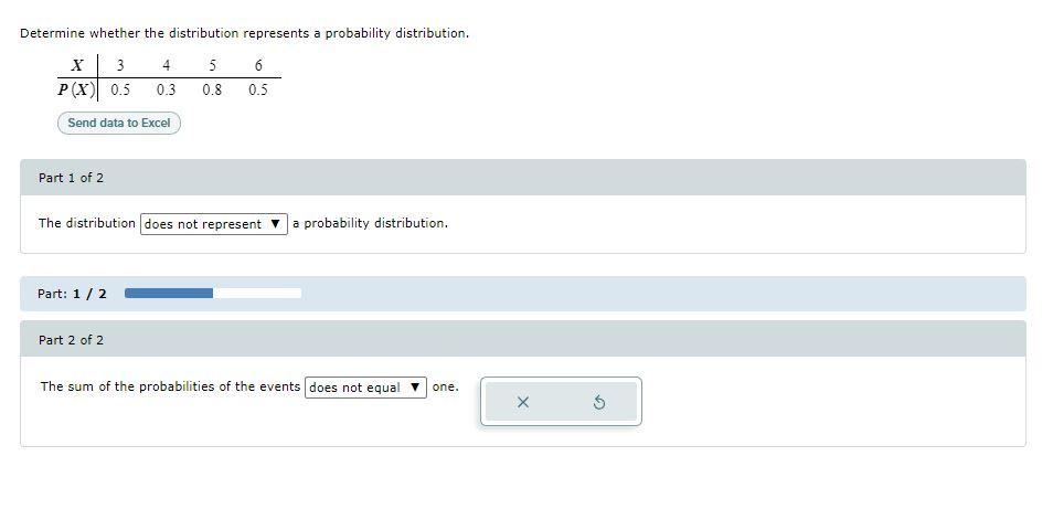 Solved Determine Whether The Distribution Represents A | Chegg.com