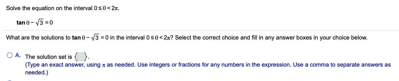 Solved Solve the equation on the interval 0 50