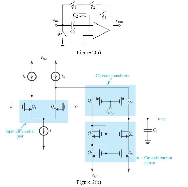 Solved The switched capacitor amplifier of Figure 2(a) is