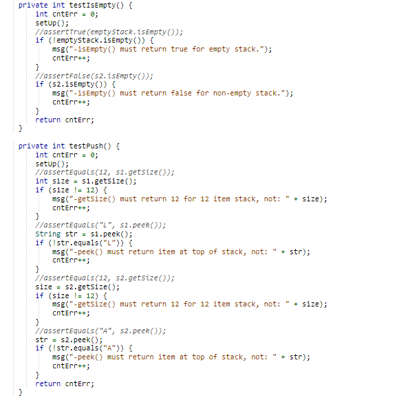 Solved private int testpop() \{ int cnterr =0; setup(); | Chegg.com