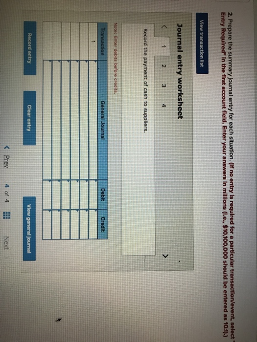 Solved Required 1. Calculate cash paid to suppliers. (Enter