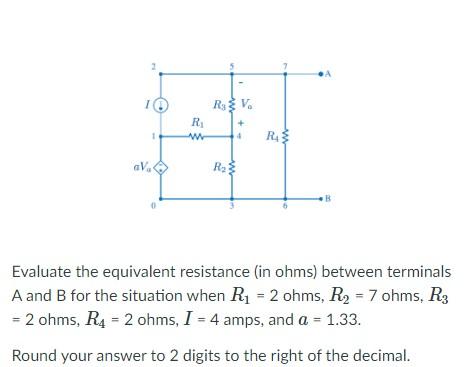 Solved OA RBV R w RA R2 w w В Evaluate the equivalent | Chegg.com