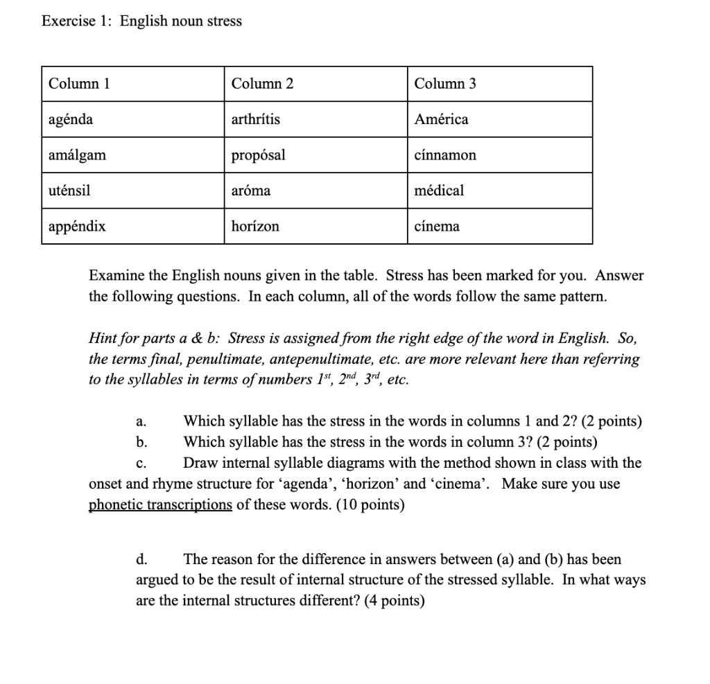 exercise-1-english-noun-stress-examine-the-english-chegg