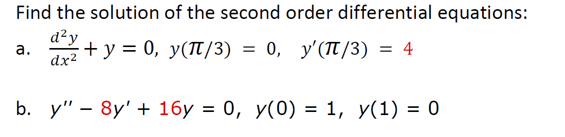 Solved Differential equation question please I need help | Chegg.com