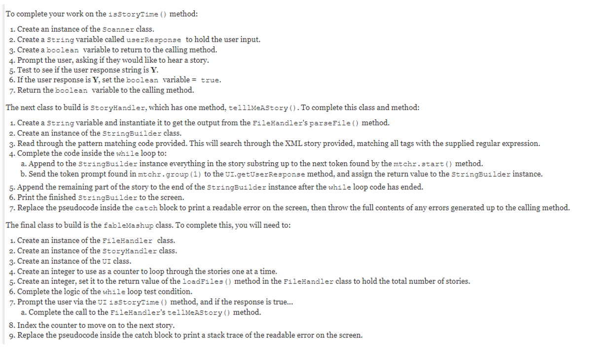 Solved Collaboration Exercise 3: Fable Mashup challenge, and | Chegg.com