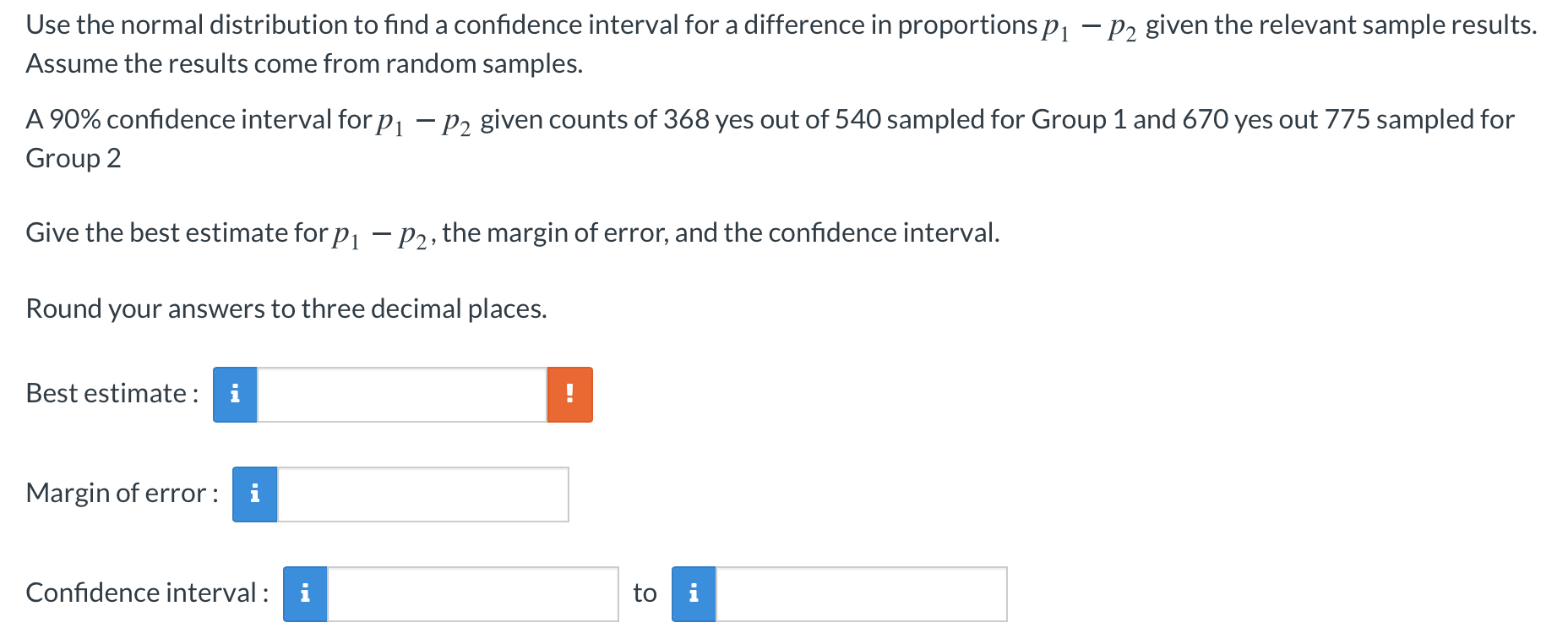 Solved Use the normal distribution to find a confidence | Chegg.com